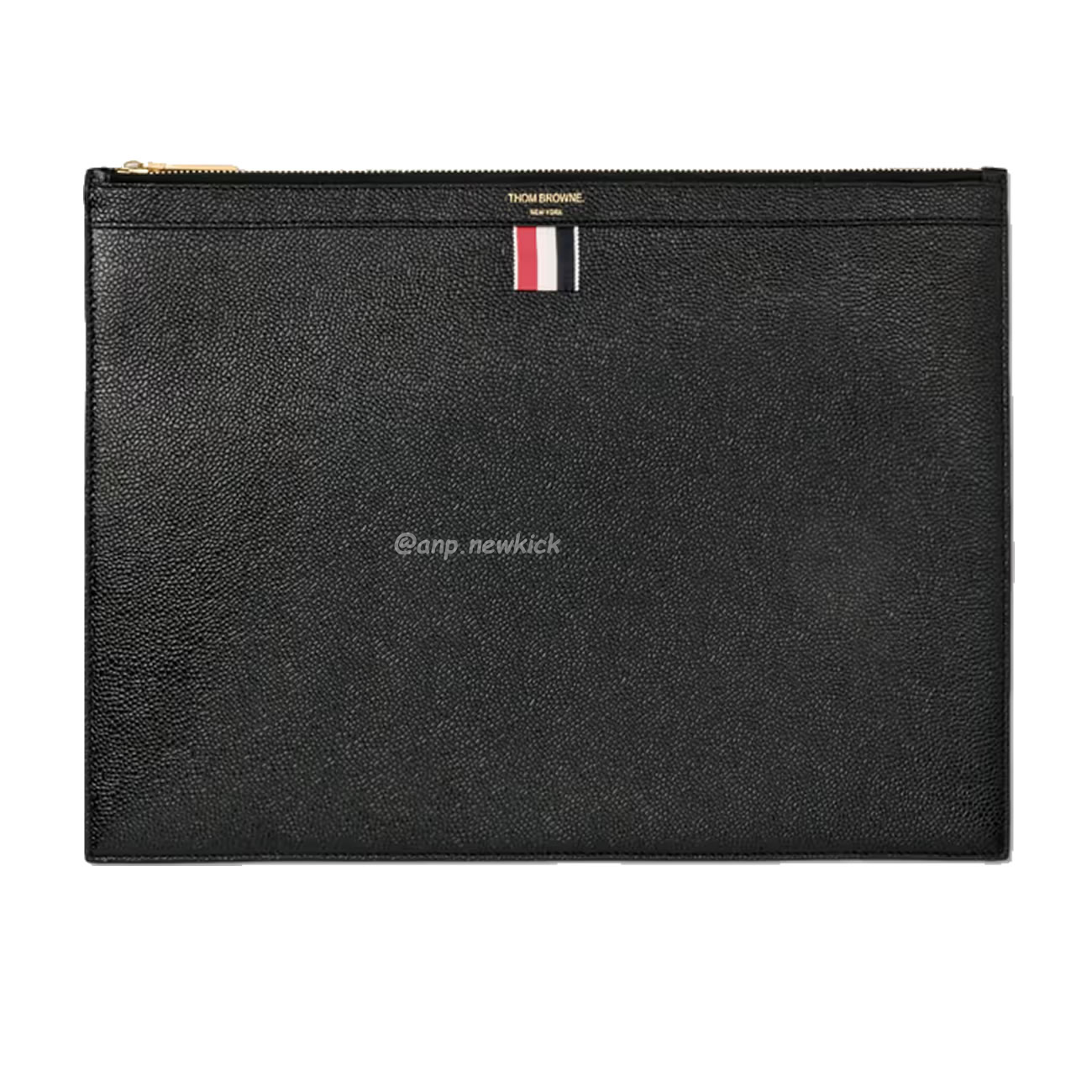 Thom Browne Logo Stamp Leather Document Holder (1) - newkick.app